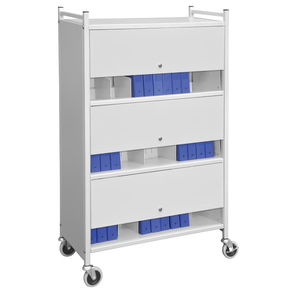 Hippa Compliant Versa Chart Rack/ Binder Strg, light Gray (45 Chart Cap